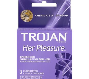 Trojantm Premium Latex Condoms Her Pleasure Sensations Basic Male Condom