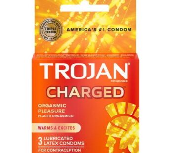 Trojantm Premium Latex Condoms Intensified ChargedTM Basic Male Condom