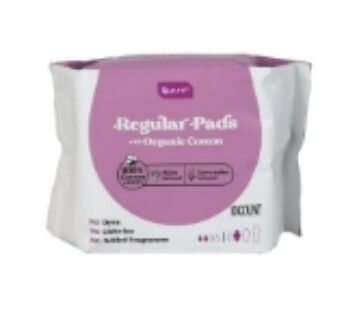 B Pure-Womens Regular Pads-Aloe Vera/Lavender/Organic/100% Cotton Cover 10 Ct