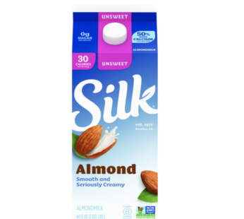 Silk Almond Milk Carton – 64 oz