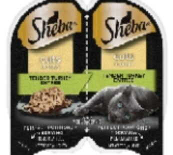 Sheba Perfect Portions Cuts in Gravy Premium Wet Cat Food Tender Turkey Entrée