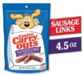 Canine Carry Outs Sausage Links Beef Flavor