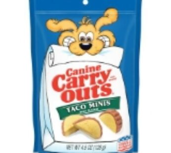 Canine Carry Outs Taco Minis Beef Flavor Dog Treats