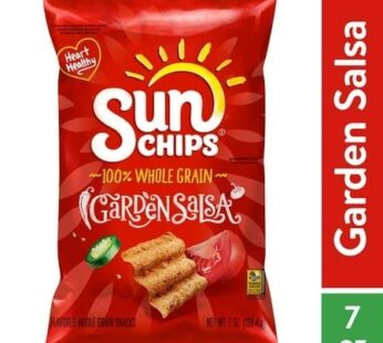 Sunchips Garden Salsa 100% Whole Grain Snacks 7 Ounce Plastic Bag