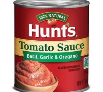 Hunt’s Tomato Sauce with Basil, Garlic, and Oregano, 8 Oz