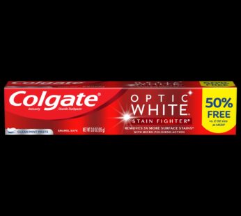 Colgate Optic White Stain Fighter Toothpaste – 3 oz