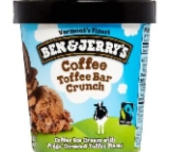 Ben & Jerry’s Coffee Toffee Bar Crunch Ice Cream with Fudge-Covered Toffee Pieces