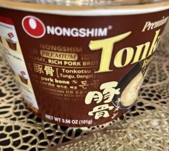 Nongshim Premium Noodle Soup Tonkotsu Ramen Rich Pork Broth Spicy Sauce 3.56oz