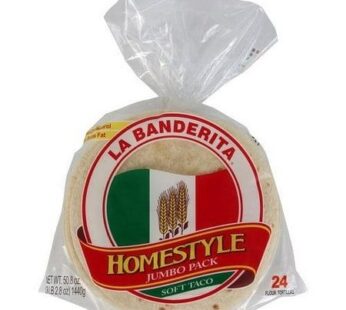 La Banderita Homestyle Flour Tortillas Jumbo Pack Taco